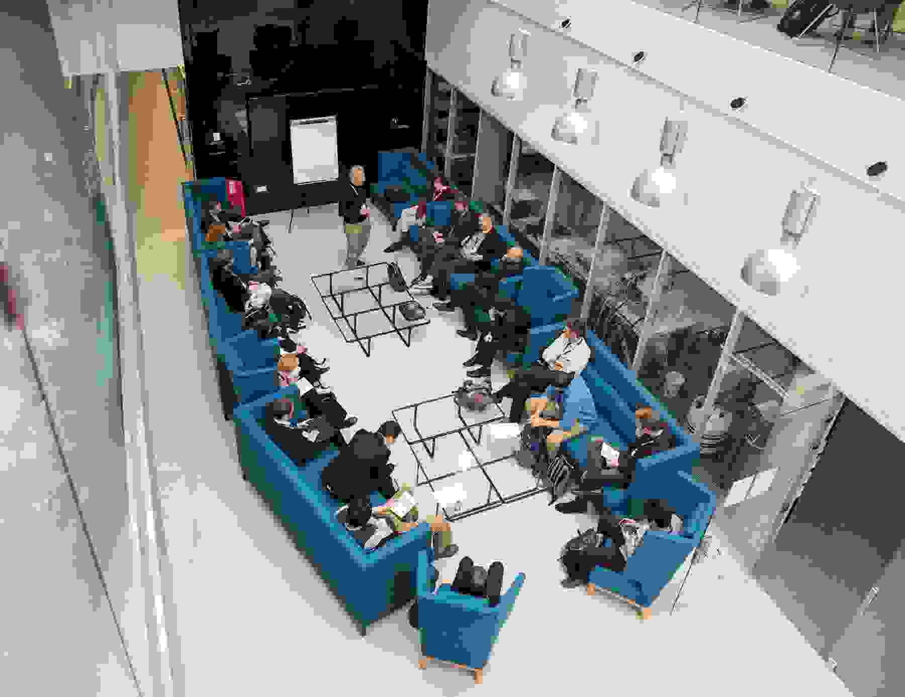 group discussion at US-EU workshop